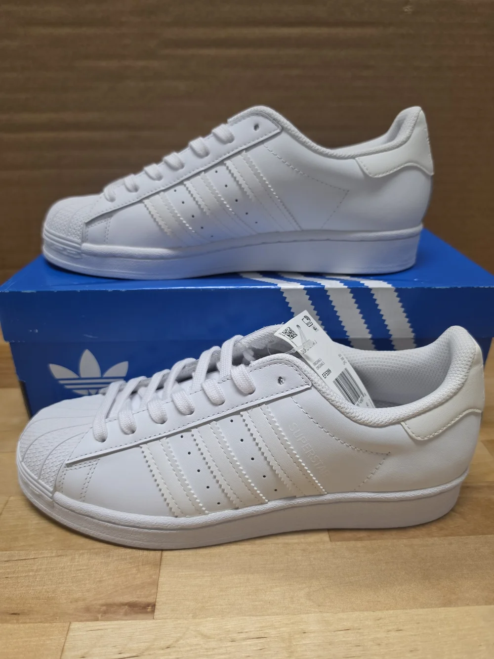 adidas Superstar Low Top Sneakers - White Size 7 Kids
